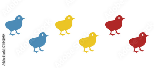 chicken icon on a white background, vector illustration
