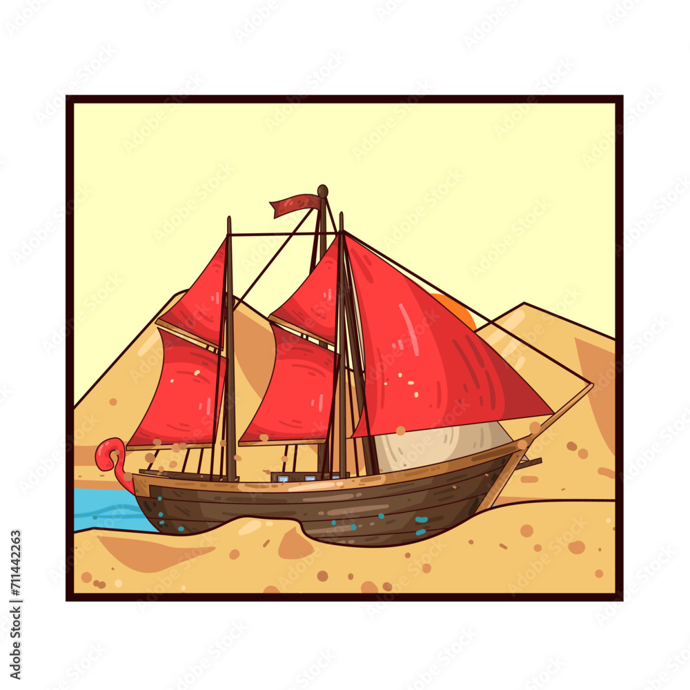 Illustration of boat 