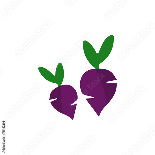beetroot icon on a white background, vector illustration