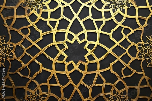 canvas texture background with islamic pattern  canvas texture background with islamic pattern
