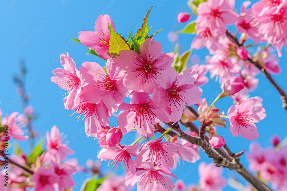 Blooming Cherry Blossoms in Spring, spring art Blooming Cherry Blossoms in Spring, spring art