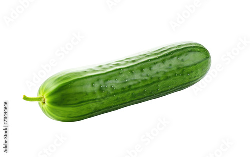 Celebrating Refreshment with Cucumber on White or PNG Transparent Background