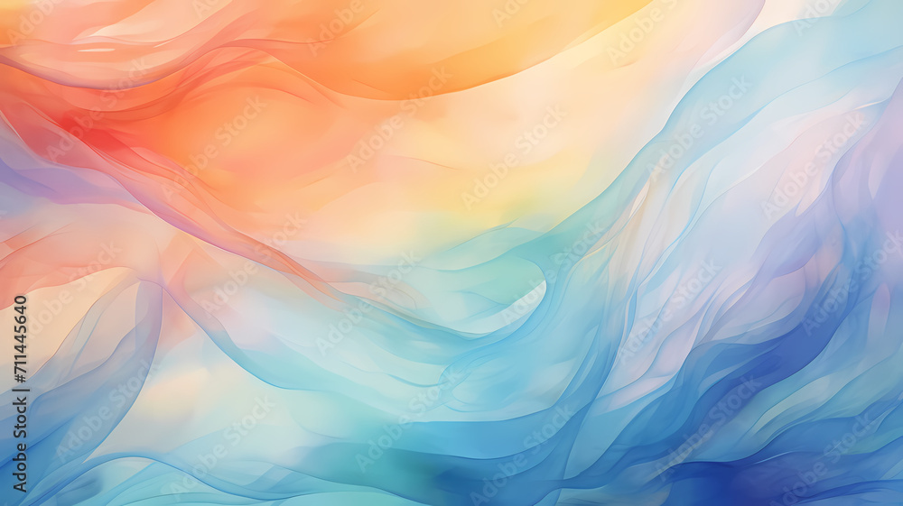 Abstract watercolor background with evenly blended colors with a distorted pattern