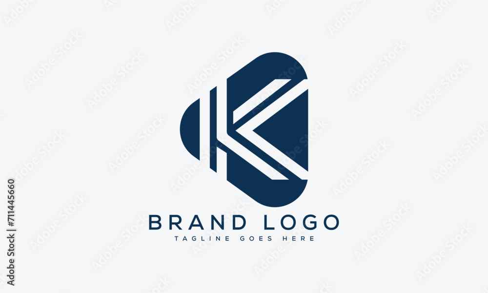 letter K logo design vector template design for brand. letter K logo design vector template design for brand.