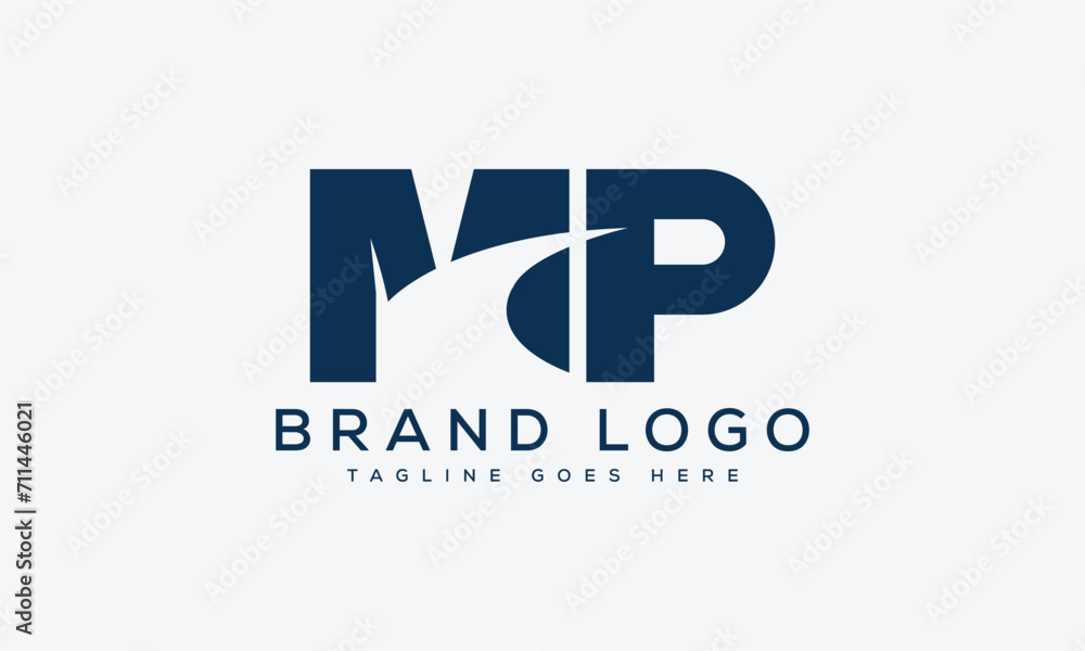 letter MP logo design vector template design for brand. letter MP logo design vector template design for brand.