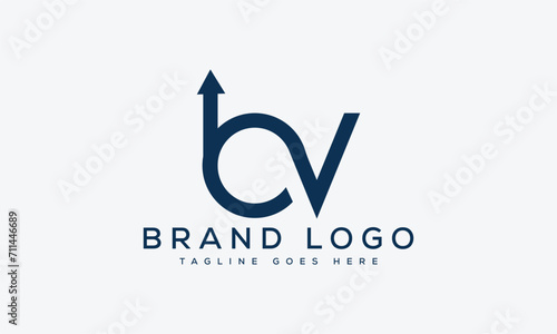 letter BV logo design vector template design for brand. photo