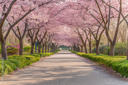 Serene Cherry Blossom Capture, spring art