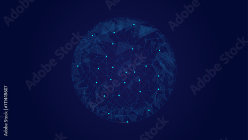 abstract futuristic dark background for network connection, computer, and communication technology. vector illustration.