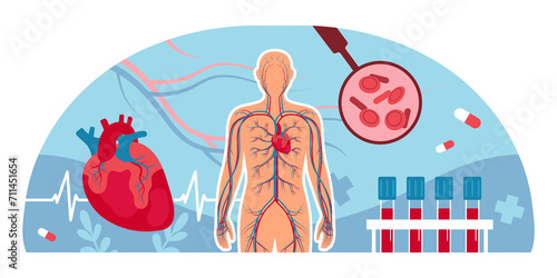 Photos Human body and organs illustration in flat design
