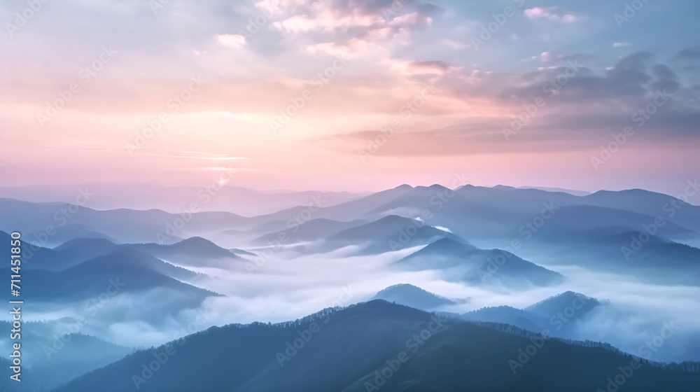 Obraz premium Mountain sunrise