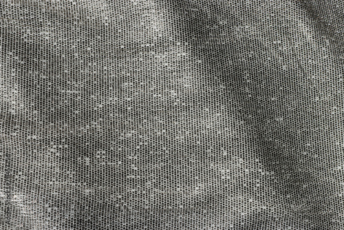 Top view image of aesthetic background. silver silk satin cloth with texture