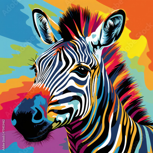 Majestic Zebra in African Savannah: A Striped Emblem of Exotic Wildlife