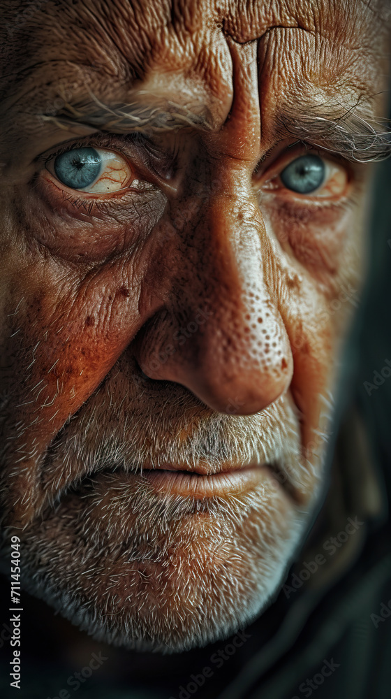 Portrait of a Mature Man Looking Sad with Tears in His Eyes, Reflecting on Deep Emotions and Inner Turmoil Portrait of a Mature Man Looking Sad with Tears in His Eyes, Reflecting on Deep Emotions and Inner Turmoil