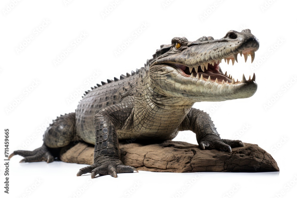 Crocodile isolated on a white background Crocodile isolated on a white background