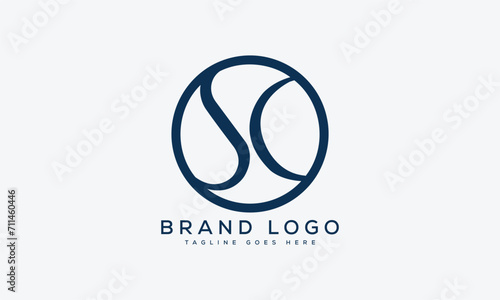 letter SC logo design vector template design for brand.