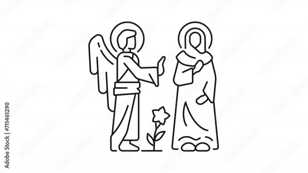 Biblical scenes animation set. Life of Jesus Christ animated line icons. Highlights in chronological order. Black illustrations on white background. HD video with alpha channel. Motion graphic Biblical scenes animation set. Life of Jesus Christ animated line icons. Highlights in chronological order. Black illustrations on white background. HD video with alpha channel. Motion graphic