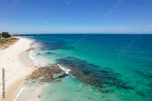 Beautiful coastline at North Cottesloe in Perth © LisaGageler
