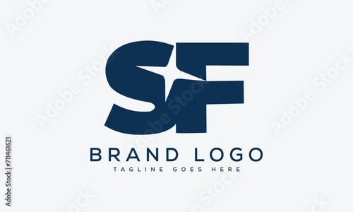letter SF logo design vector template design for brand.
