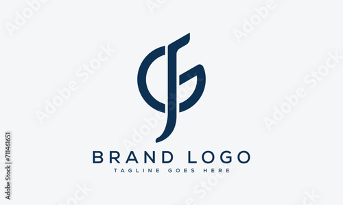 letter GF logo design vector template design for brand.