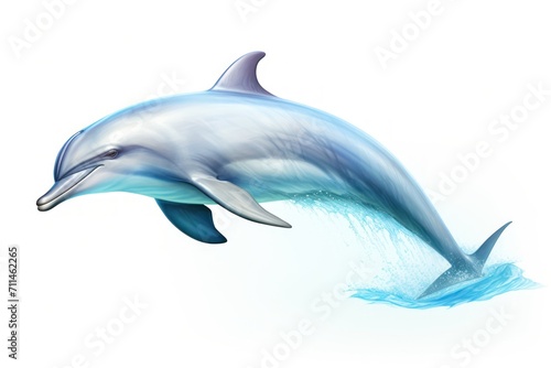 Dolphin isolated on a white background