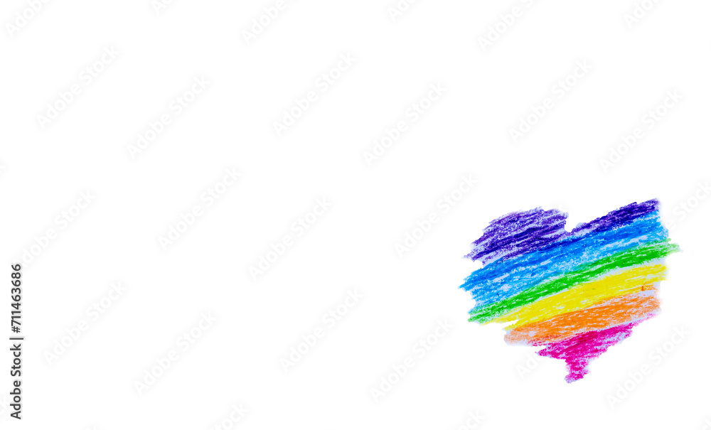 Colorful rainbow figure on the white background Colorful rainbow figure on the white background