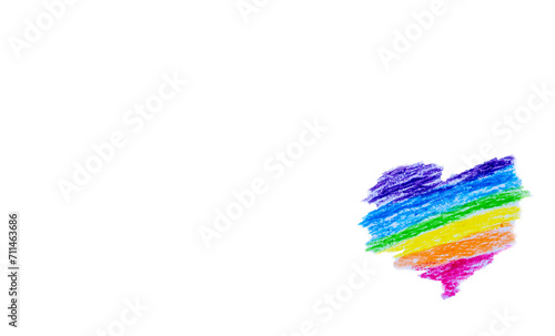 Colorful rainbow figure on ...