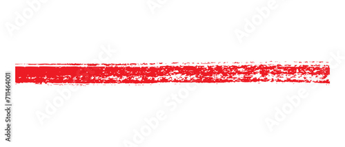 Hand drawn simple line drawn with wax crayon, chalk or charcoal. Uneven dry texture for underlining highlighting. Pencil drawn lines, strikethrough, grungy vector isolated on white