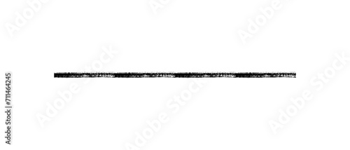 Hand drawn simple line drawn with wax crayon, chalk or charcoal. Uneven dry texture for underlining highlighting. Pencil drawn lines, strikethrough, grungy vector isolated on white