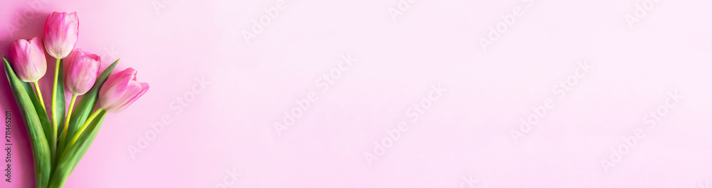 Fototapeta premium Baner kwiaty