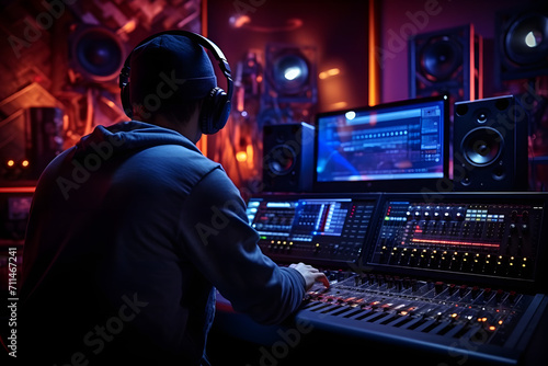 Music Producer still working on music studio © bagoesanggito