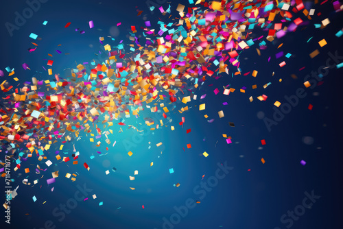 Dynamic Confetti Explosion on Gradient for Marketing Impact