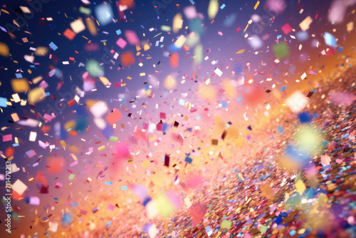 Exuberant Confetti Explosion for Vibrant Celebrations