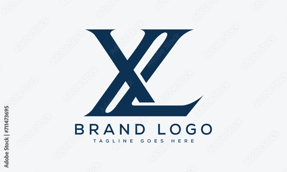 letter XL logo design vector template design for brand.