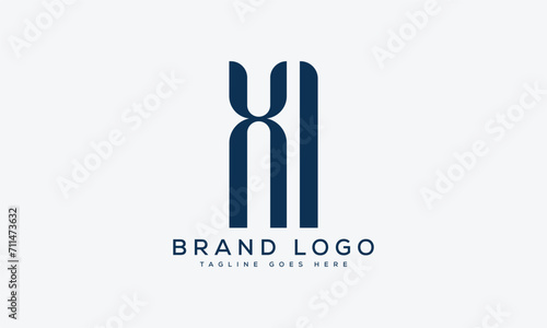 letter XL logo design vector template design for brand.