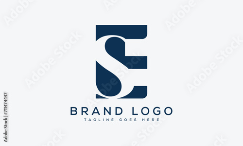 letter SE logo design vector template design for brand.