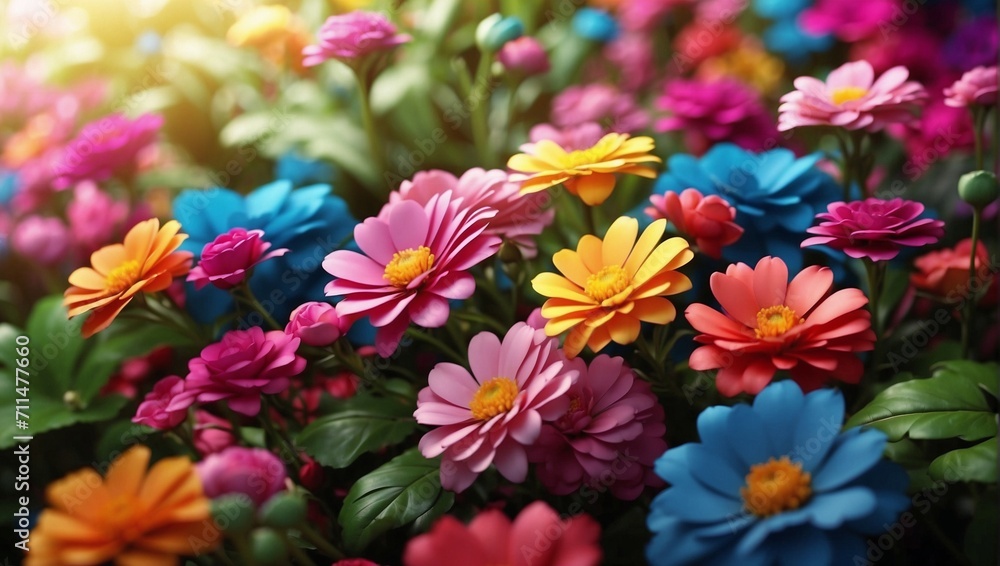 beautiful colorful flower illustration photo made by AI generative beautiful colorful flower illustration photo made by AI generative