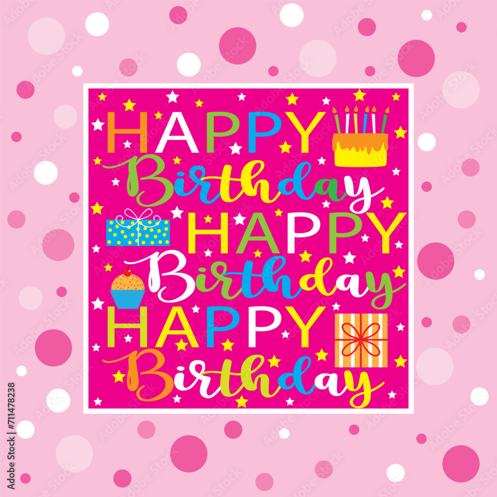 illustration of a birthday card illustration of a birthday card