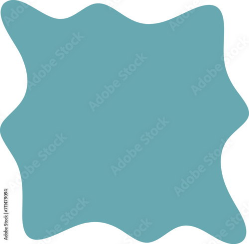 Blot shape frame illustration. Abstract blotch silhouette