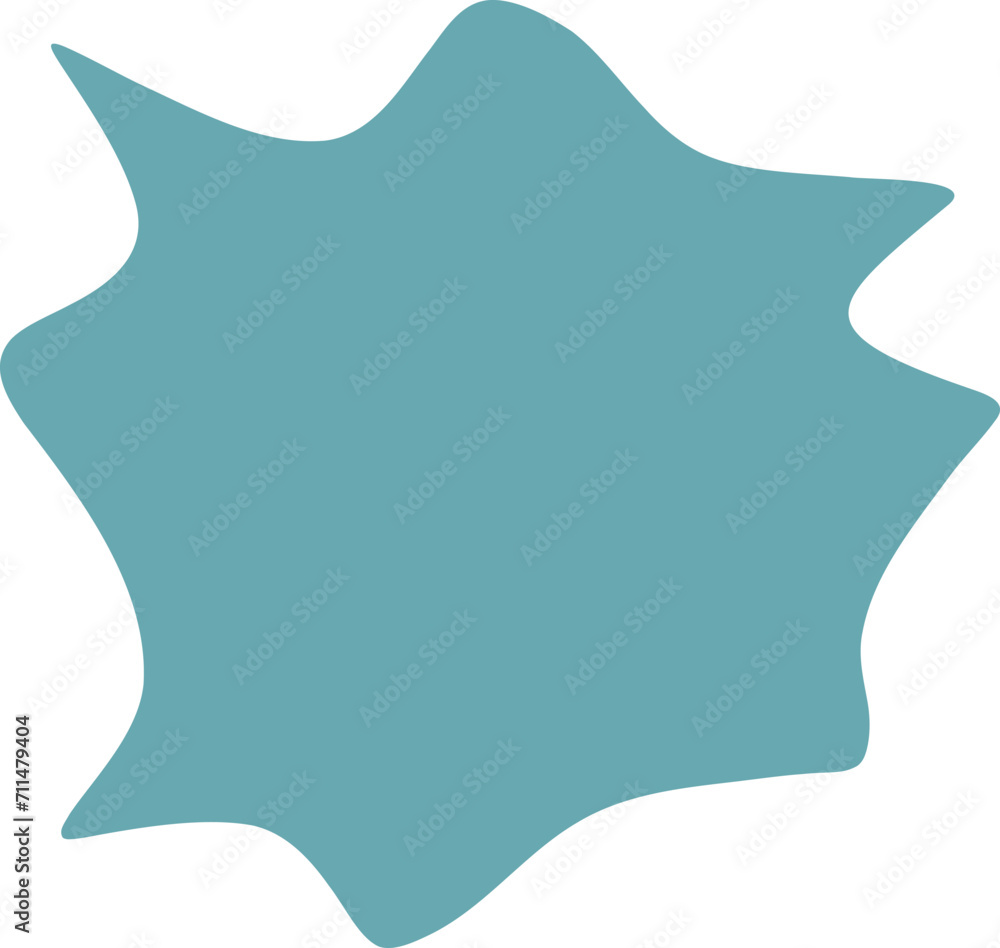 Blot shape frame illustration. Abstract blotch silhouette