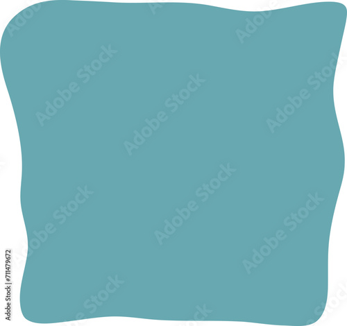 Blot shape frame illustration. Abstract blotch silhouette
