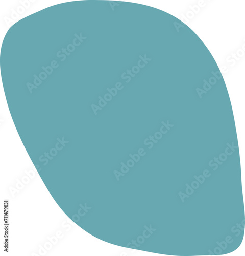 Blot shape frame illustration. Abstract blotch silhouette