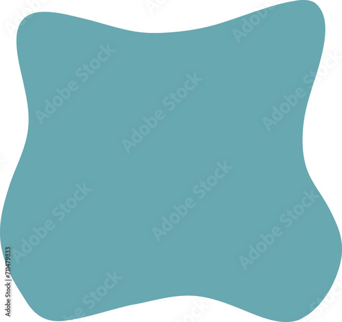 Blot shape frame illustration. Abstract blotch silhouette