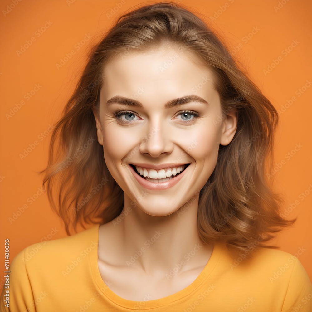 portrait of a smiling woman portrait of a smiling woman