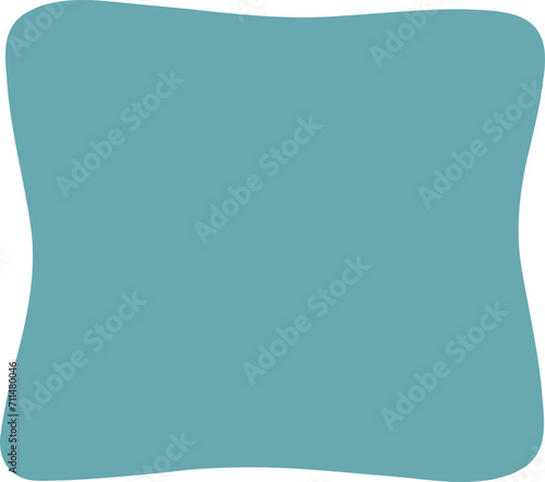 Blot shape frame illustration. Abstract blotch silhouette