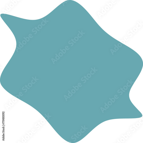 Blot shape frame illustration. Abstract blotch silhouette
