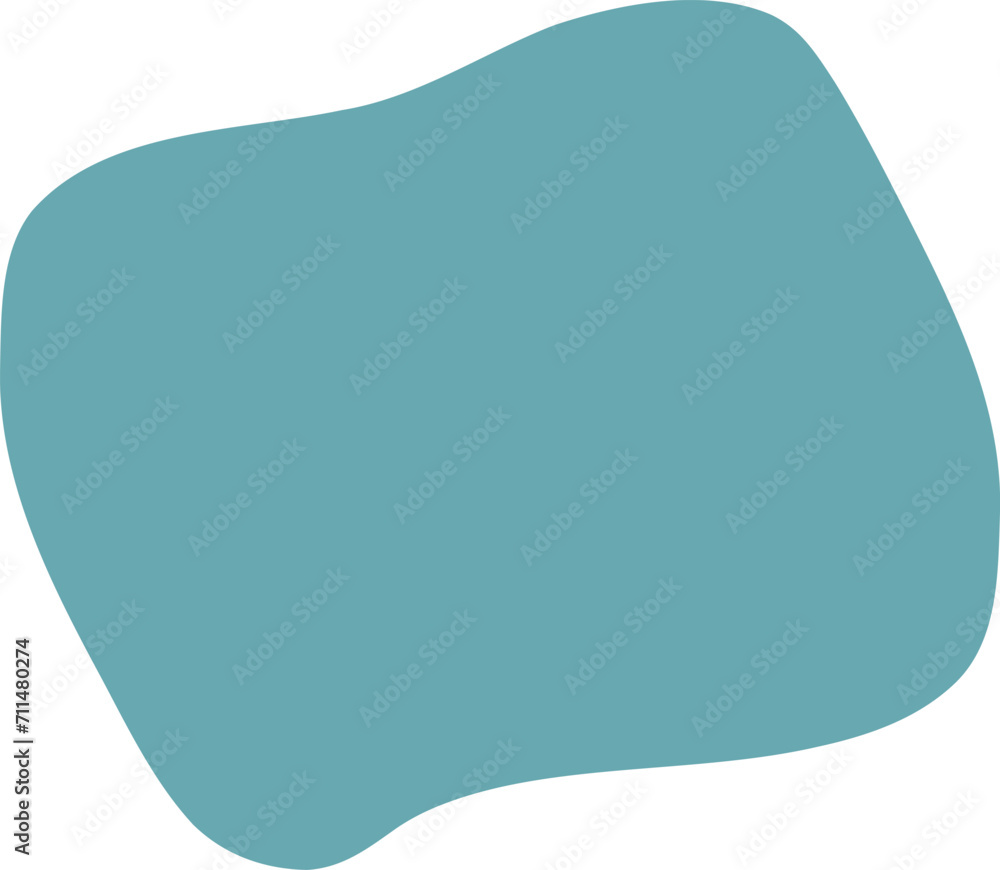 Blot shape frame illustration. Abstract blotch silhouette