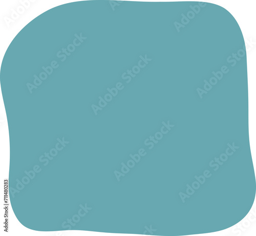 Blot shape frame illustration. Abstract blotch silhouette