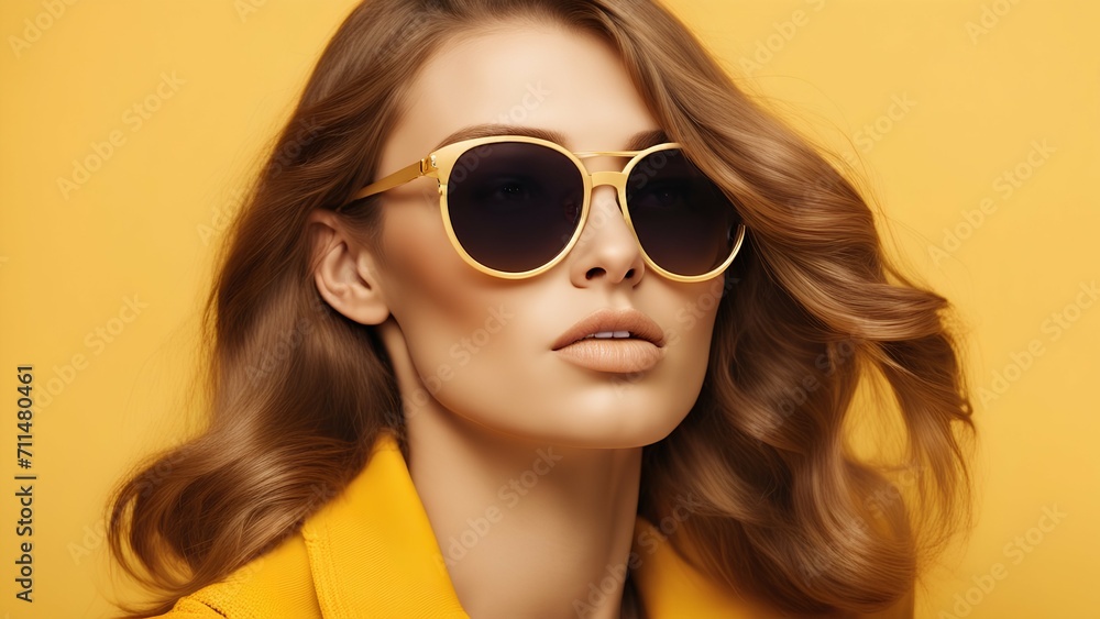 portrait of a woman with sunglasses portrait of a woman with sunglasses