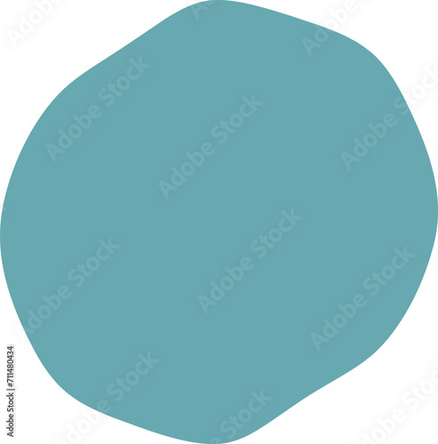 Blot shape frame illustration. Abstract blotch silhouette