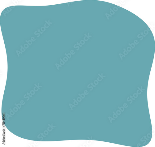 Blot shape frame illustration. Abstract blotch silhouette